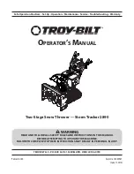 Предварительный просмотр 1 страницы Troy-Bilt 2890 Operator'S Manual