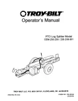 Предварительный просмотр 1 страницы Troy-Bilt 290-258-081 Operator'S Manual