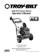 Предварительный просмотр 1 страницы Troy-Bilt 3000 PSI Operator'S Manual