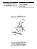 Preview for 2 page of Troy-Bilt 31/2 HP Owner'S/Operator'S Manual