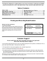 Preview for 2 page of Troy-Bilt 31AA6AHE Operator'S Manual