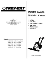 Предварительный просмотр 1 страницы Troy-Bilt 34061 Owner'S Manual