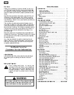 Preview for 2 page of Troy-Bilt 34061 Owner'S Manual