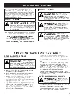 Preview for 3 page of Troy-Bilt 4-Cycle Operator'S Manual