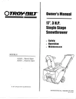 Предварительный просмотр 1 страницы Troy-Bilt 42020 Owner'S Manual