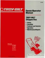 Troy-Bilt 47260 Owner/Operator Manua preview