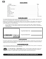 Preview for 2 page of Troy-Bilt 630B-Tuffy, 634F-Bronco, 634B- Operator'S Manual