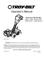 Preview for 1 page of Troy-Bilt 643B Operator'S Manual