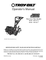 Preview for 1 page of Troy-Bilt 644H-Bronco, 645A-Bronco Operator'S Manual