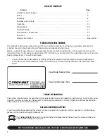 Preview for 2 page of Troy-Bilt 683-Horse Operator'S Manual