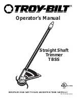 Предварительный просмотр 1 страницы Troy-Bilt 769-00425 Operator'S Manual