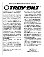 Preview for 48 page of Troy-Bilt 769-00425A Operator'S Manual