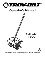 Preview for 1 page of Troy-Bilt 769-00485A P/N 769-00485A Operator'S Manual