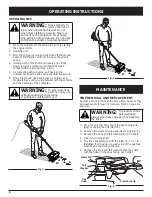 Предварительный просмотр 8 страницы Troy-Bilt 769-00485A P/N 769-00485A Operator'S Manual