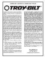 Предварительный просмотр 24 страницы Troy-Bilt 769-02047 Operator'S Manual