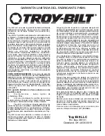 Предварительный просмотр 36 страницы Troy-Bilt 769-02047 Operator'S Manual