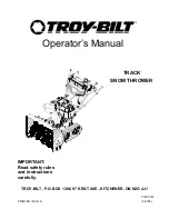 Предварительный просмотр 1 страницы Troy-Bilt 772C0767 Operator'S Manual