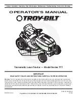 Preview for 1 page of Troy-Bilt 77T Series Operator'S Manual