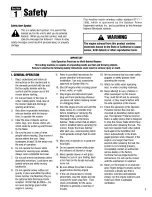 Preview for 3 page of Troy-Bilt 909J Tuff-Cut Operator'S Manual