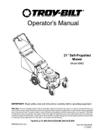 Preview for 1 page of Troy-Bilt 998Q Operator'S Manual