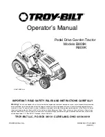 Предварительный просмотр 1 страницы Troy-Bilt B809H Operator'S Manual