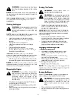 Preview for 14 page of Troy-Bilt B809H Operator'S Manual