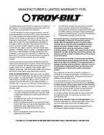 Preview for 40 page of Troy-Bilt Bronco J609 Operator'S Manual