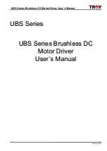 Troy-Bilt Brushless DC Motor Driver User Manual preview