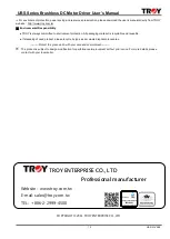 Preview for 15 page of Troy-Bilt Brushless DC Motor Driver User Manual