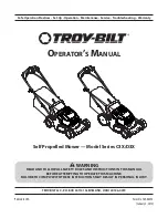 Preview for 1 page of Troy-Bilt C3X Series Operation Manual