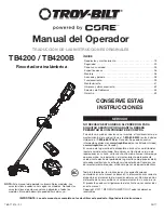 Preview for 19 page of Troy-Bilt CORE TB4200 Operator'S Manual