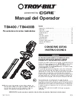 Preview for 19 page of Troy-Bilt CORE TB4400 Operator'S Manual