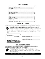 Preview for 2 page of Troy-Bilt D609G Operator'S Manual