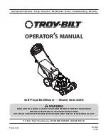 Troy-Bilt DXX Operator'S Manual preview