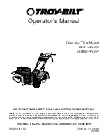 Troy-Bilt E666M-Pony ES Operator'S Manual предпросмотр