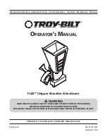 Предварительный просмотр 1 страницы Troy-Bilt FLEX Chipper Shredder Operator'S Manual