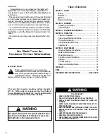 Preview for 2 page of Troy-Bilt Garden way 12215 Owner'S Manual