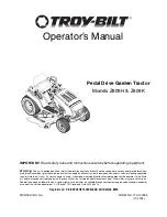 Preview for 1 page of Troy-Bilt Horse Z809K Operator'S Manual