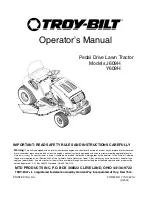 Troy-Bilt J609H Operator'S Manual предпросмотр