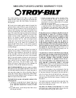 Preview for 40 page of Troy-Bilt J609H Operator'S Manual