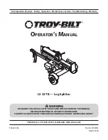 Предварительный просмотр 1 страницы Troy-Bilt LS 33 TB Operator'S Manual