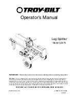 Preview for 1 page of Troy-Bilt LS275 Operator'S Manual