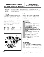 Preview for 1 page of Troy-Bilt OEM-290-262 Installation And Operation Instructions