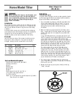 Предварительный просмотр 1 страницы Troy-Bilt OEM-290-266 Instructions