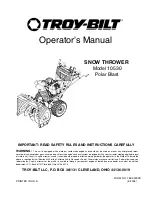 Preview for 1 page of Troy-Bilt Polar Blast 10530 Operator'S Manual