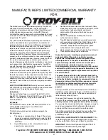 Preview for 31 page of Troy-Bilt Polar Blast 10530 Operator'S Manual