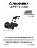 Troy-Bilt Pro line 675B-Pony Operator'S Manual предпросмотр