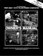 Troy-Bilt PTO Horse Owner'S Manual preview