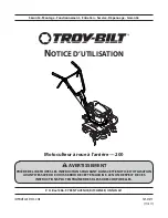 Preview for 35 page of Troy-Bilt Series 200 World Rear Wheel Tiller Operator'S Manual