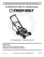 Troy-Bilt series 430 Operator'S Manual предпросмотр